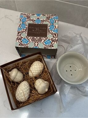 Gianna Rose Atelier Collection de Nature Decorative Soap Set with porcelain dish